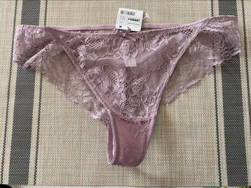 String rose parme taille M dentelle, Zeeman, Enlèvement ou Envoi, Rose, String