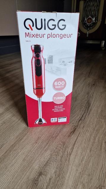 QUIGG staafmixer 600W inox variabele snelheid NIEUW beschikbaar voor biedingen