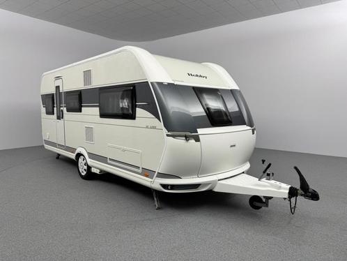 Hobby De Luxe 495 UL IC Line Voortent Mover Fietsendrager, Caravans en Kamperen, Caravans, Rondzit, Hobby, 2 aparte bedden, 4 tot 5 meter