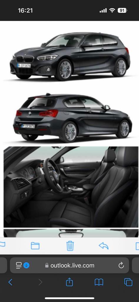 BMW 1  116  / 3 deur / M-pakket /  2019, Auto's, BMW, Particulier, 1 Reeks, Benzine, 3 deurs, Overige kleuren, Zwart, Leder, Ophalen