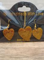 Set oorbellen + hanger, Ophalen of Verzenden, Nieuw, Goud, Overige materialen