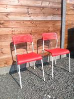 Eetkamerstoel Ikea Adde rood., Huis en Inrichting, Ophalen, Zo goed als nieuw, Rood