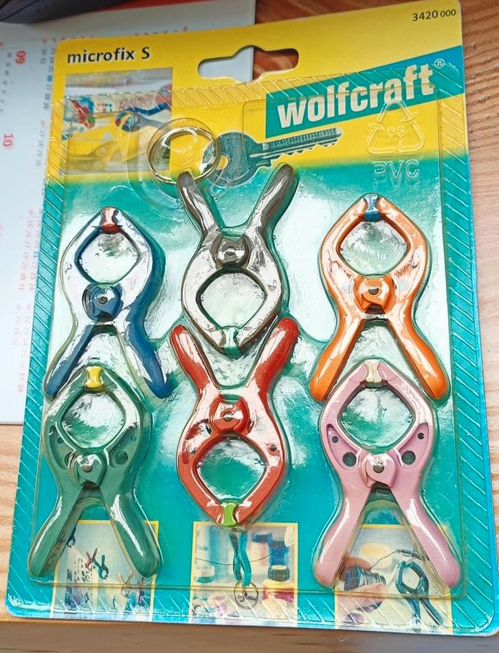 Wolcraft veerklemmen microfix s., Hobby en Vrije tijd, Knutselen, Nieuw, Gereedschap of Accessoires, Ophalen of Verzenden