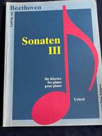 "Sonaten III" de Ludwig van Beethoven, Gebruikt, Klassiek, Les of Cursus, Ophalen of Verzenden