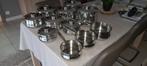 Inox kookpotten - 11 stuks- merk Demeyere, Huis en Inrichting, Ophalen, Gebruikt, Inox, Keramische plaat