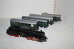 Fleischmann ho stoomloc1309 + 4 DB-wagen's, Gebruikt, Verzenden, Fleischmann, Gelijkstroom