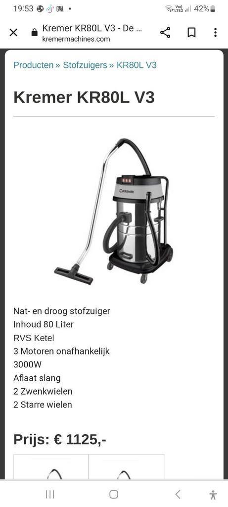 Industriële stofzuiger waterzuiger carwash pro, Doe-het-zelf en Bouw, Bouwverlichting, Nieuw, Ophalen of Verzenden