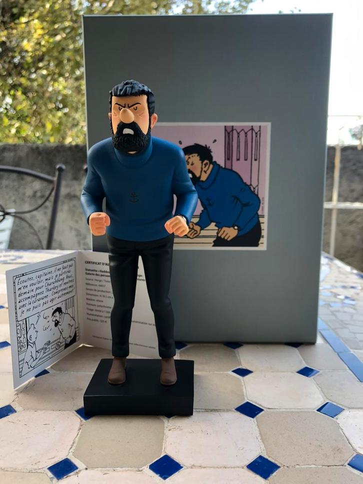 Statue Fariboles (Tintin) Capitaine Haddock - no Aroutcheff, Verzamelen, Beelden en Beeldjes, Zo goed als nieuw, Overige typen