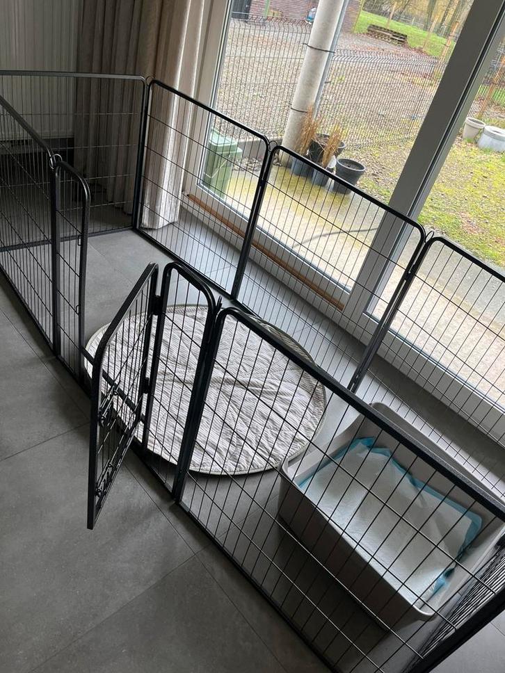 Omheining voor huisdieren, Dieren en Toebehoren, Hondenhokken, Zo goed als nieuw, Ophalen