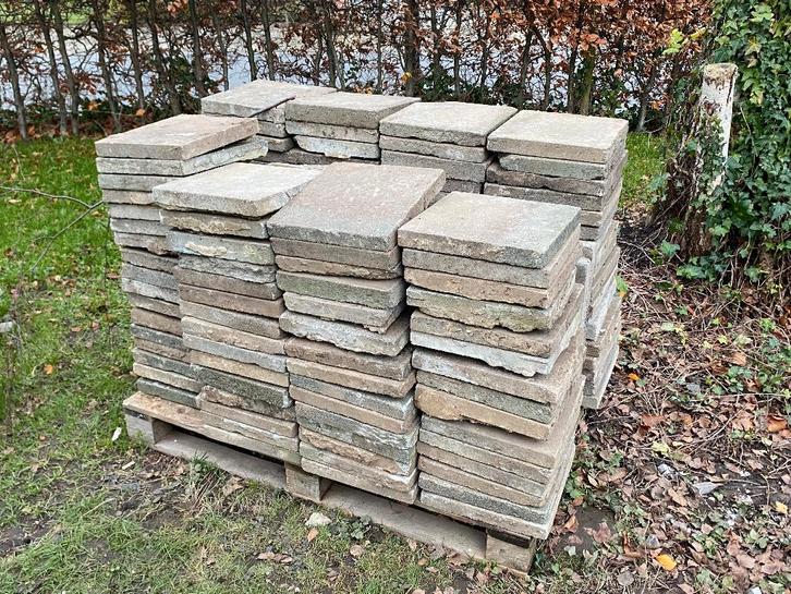 Betonplaten 30x30 — ongeveer 10 m² — Te doneren, Tuin en Terras, Tegels en Klinkers, Gebruikt, Overige typen, Beton, 10 m² of meer