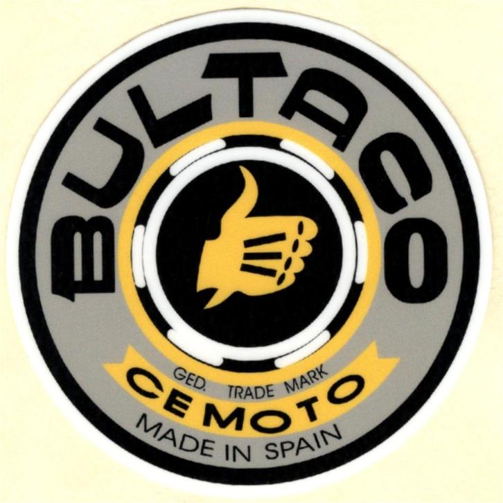 Bultaco sticker #6, Motoren, Accessoires | Stickers, Verzenden
