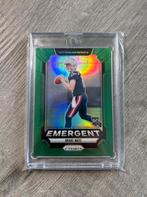 Drake Maye 2024 Rookie Panini Prizm Emergent Green Prizm, Ophalen of Verzenden, Nieuw, Plaatje