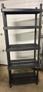 KETER stapelrek in zwarte kunststof, Ophalen