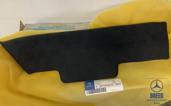 NOS inleg deurpaneel rechtsvoor zwart Mercedes-Benz W140, Auto-onderdelen, Interieur en Bekleding, Mercedes-Benz, Nieuw, Ophalen of Verzenden