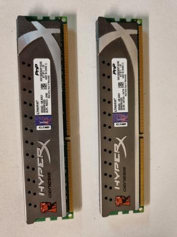 Kit van twee DDR3-1600 (PC3-12800) SDRAM-modules, 8GB in tot, Enlèvement ou Envoi, Comme neuf, DDR3