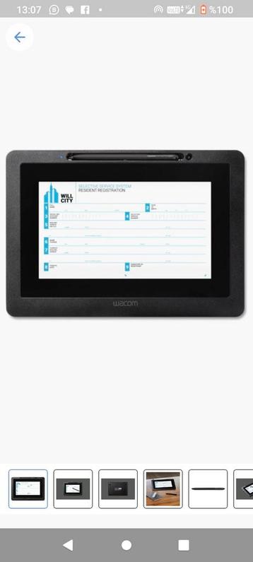 tablette à dessin Wacom 10,1 pouces disponible aux enchères