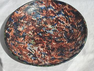 D.Stevens - 1965 - groot bord kunstwerk ( stijl Pollock) beschikbaar voor biedingen