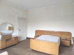antiek bed en commode, Huis en Inrichting, Slaapkamer | Bedden, 180 cm, Gebruikt, Vintage, Bruin