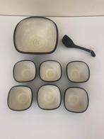 Vintage Jaap Ravelli pindaset met originele opschep lepel., Antiek en Kunst, Ophalen of Verzenden