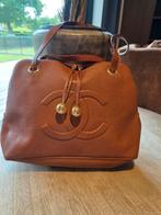 Handtas cognac Chanel vintage, Handtassen en Accessoires, Tassen | Damestassen, Ophalen, Gebruikt, Overige kleuren, Handtas