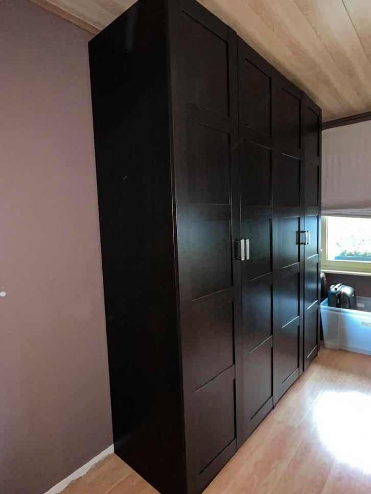 Zwarte klerenkast, Huis en Inrichting, Kasten | Kleerkasten, Zo goed als nieuw, 200 cm of meer, 100 tot 150 cm, 50 tot 75 cm, Met lade(s)