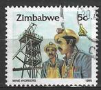 Zimbabwe 1995 - Yvert 316 - Mijnwerker (ST), Timbres & Monnaies, Timbres | Afrique, Affranchi, Zimbabwe, Envoi