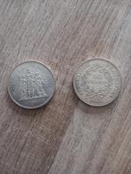2 x 50 francs hercule, Timbres & Monnaies, Monnaies | Belgique, Enlèvement ou Envoi