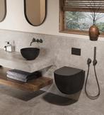 Toilet wc + drukknop Geberit mat zwart 1 of 2 stuks NIEUW, Bricolage & Construction, Sanitaire, Enlèvement, Neuf, Toilettes