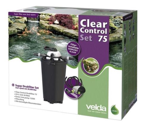 Nieuwe Velda Clear Control Set Vijverfilter 75, Jardin & Terrasse, Accessoires pour étangs, Neuf, Filtre de bassin, Enlèvement ou Envoi