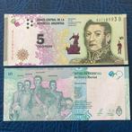 Argentina - 5 Pesos 2015 - Pick 359 - UNC, Amérique du Sud, Enlèvement ou Envoi, Billets en vrac
