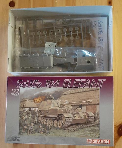 Sd.Kfz. 184 Elefant of Ferdinand 1/72 Germany, Hobby en Vrije tijd, Modelbouw | Auto's en Voertuigen, Zo goed als nieuw, Tank