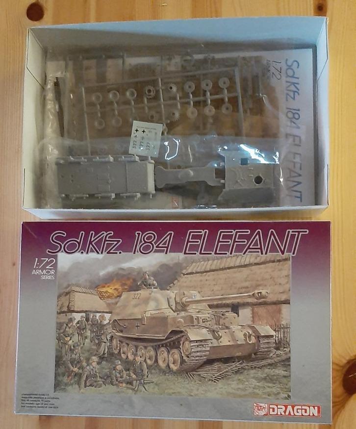 Sd.Kfz. 184 Elefant of Ferdinand 1/72 Germany, Hobby en Vrije tijd, Modelbouw | Auto's en Voertuigen, Zo goed als nieuw, Tank