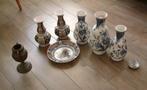 Lot de vases et assiettes hollandais Delft Blue et Makkum, Enlèvement ou Envoi