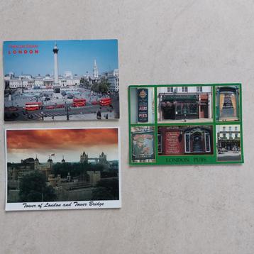3 nieuwe postkaarten van Londen beschikbaar voor biedingen