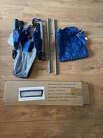 Bedrail blauw/zwart, Kinderen en Baby's, Ophalen, Zo goed als nieuw, Minder dan 140 cm, Minder dan 70 cm
