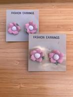 Oorbellen nieuw : roze bloemen, Handtassen en Accessoires, Ophalen, Overige materialen, Nieuw, Roze