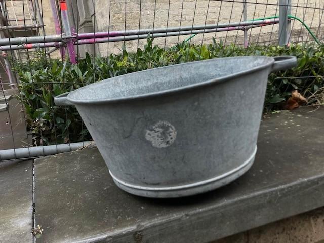 OUDE ZINKEN BASSIN TEIL WASTEIL, Antiek en Kunst, Antiek | Email, Ophalen of Verzenden