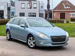 Peugeot 508 2.0 diesel, Auto's, Peugeot, Euro 5, Zwart, Blauw, Leder en Stof