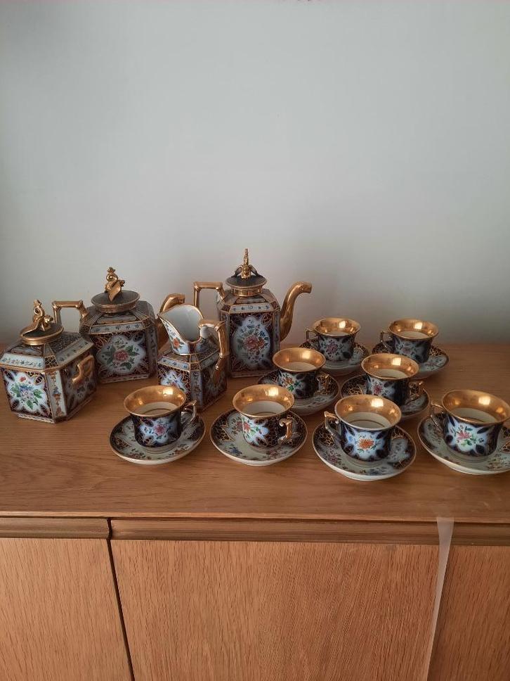 Service café Napoléon III, Antiek en Kunst, Antiek | Porselein, Ophalen of Verzenden