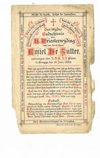 Brugge, 1889; priesterwijding Emiel De Zutter, Verzamelen, Bidprentjes en Rouwkaarten, Ophalen of Verzenden, Bidprentje