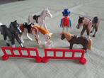 playmobil retro: cowboy met paarden, Enlèvement ou Envoi
