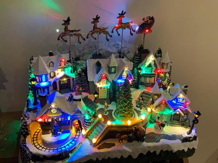 Kerstdorp met muziek&beweging, Diversen, Kerst, Gebruikt, Ophalen