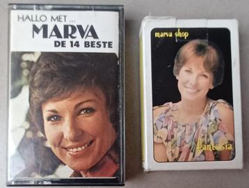 MARVA // cassette (De 14 beste) + speelkaarten( Marva Shop) beschikbaar voor biedingen
