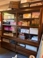 Grote kast in teak schuifdeuren, Huis en Inrichting, Kasten | Boekenkasten, Ophalen