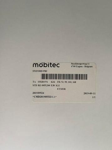 Mobitec Oxford PB2 avec 6 chaises Moods by Mobitec, Enlèvement, Comme neuf, Contemporain, 6 à 8 chaises