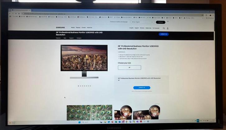 Samsung 28 inch 4K monitor 1ms (2 stuks, prijs per stuk), Computers en Software, Monitoren, Zo goed als nieuw, HDMI, Ophalen
