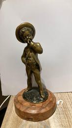 Beeldje brons “ de Roker “, Antiek en Kunst, Ophalen, Brons