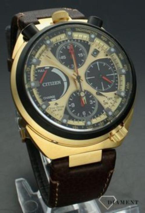 Citizen, Handtassen en Accessoires, Horloges | Heren, Zo goed als nieuw, Polshorloge, Citizen, Staal, Leer, Ophalen