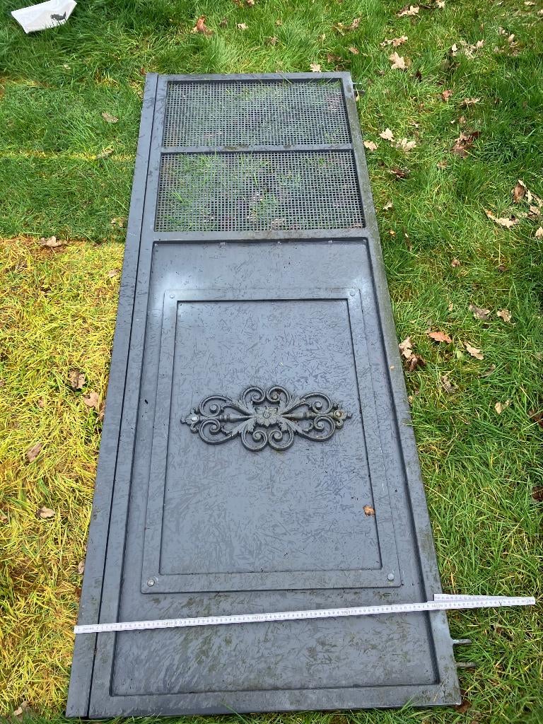 dubbele poort, Ophalen, Gebruikt, IJzer