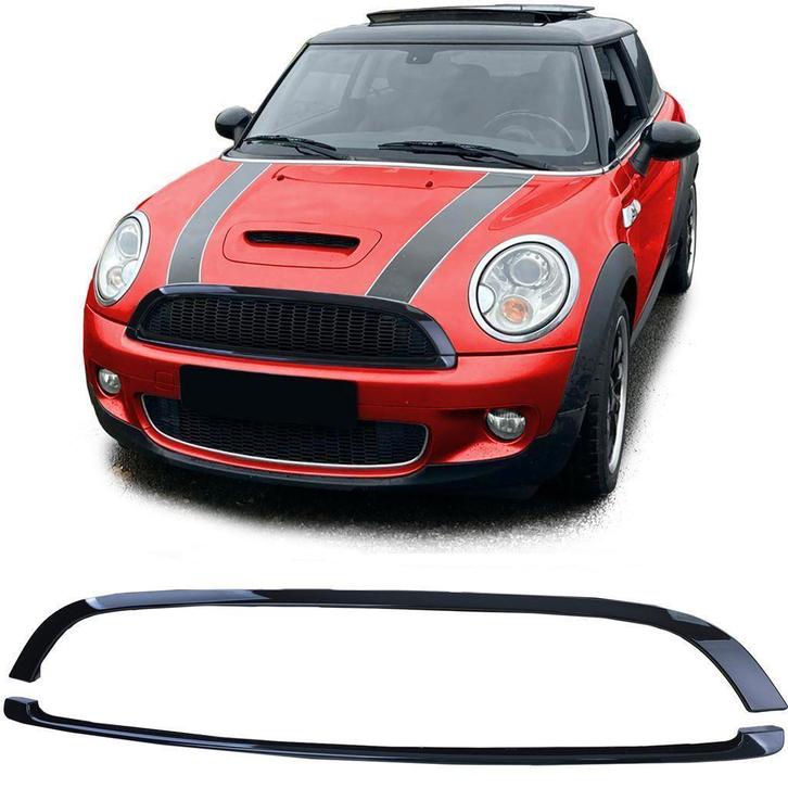 Grill Lijsten Glans Zwart Mini One Cooper JCW R56 R57 R58 R5, Auto diversen, Tuning en Styling, Verzenden